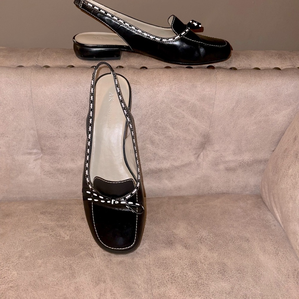 Anne Klein sling back loafers size 9